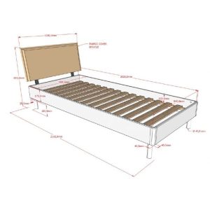 Alternative view of Stowford Single Bed in White Beech