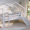 Stowford House Bed with Slide in White Beech