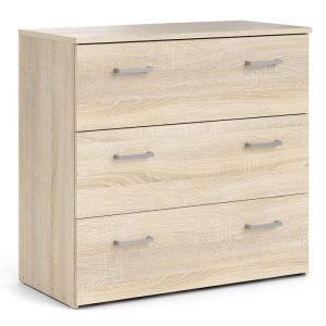 Alternative view of Space Chest of 3 Drawers in Oak
