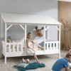 Melbourne House Bed with White Roof