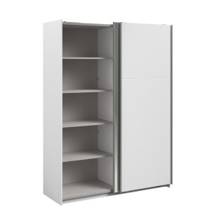 Swing White Mirrored Robe - 150cm - Image 6