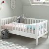 The Alexis White toddler bed (70cm x 140cm) is great for saving space in your child’s room.
