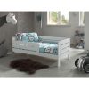 The Redcliffe Toddler Bed in White is a great bed for your child's room because it saves space