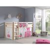 Breeze Mid Sleeper Bed with its cool Pink Princess Tent & Pocket Tidy – totally perfect for your kiddo's room! It's got tons of space underneath, which kids will love for stashing stuff or just having a blast playing. And that underbed tent? Get ready for their imagination to go wild during playtime! Safety first, always! The Breeze Mid Sleeper is built tough with a solid Scandinavian pine frame and a wide ladder that makes climbing up and down a breeze. You can totally relax knowing your little one is safe and sound. Plus, it's got a wooden slatted base for super comfy sleep and it's built to last. This version also comes with 3 handy side pockets that are easy to reach, so your kiddo can keep their nighttime essentials close by