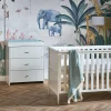 It has a modern look with pretty wood and special brass handles. The Obaby Pensham set is great for parents who like modern style but still need things to be useful.