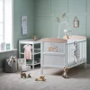 The Clara Inspire has a base that can be set at three different heights. The highest setting makes it easy to lift your baby in and out. As your child grows and starts to sit and stand, you can lower the base for their safety. When your child is ready for a regular bed, this cot bed easily changes into a comfy toddler bed. This means it's built to last and offers great value.