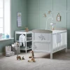 The Clara Inspire has a base that can be set at three different heights. The highest setting makes it easy to lift your baby in and out. As your child grows and starts to sit and stand, you can lower the base to keep them safe. When they're ready for a regular bed, the Clara Inspire cot bed easily changes into a comfy toddler bed, so it lasts a long time and is a great value.