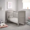 The Clara Mini cot bed is small but has all the great features of the larger one. It's ideal if you like the Clara cot bed's simple, elegant look but don't have much room. This lovely mini cot bed has open sides so you can easily see your baby when they're sleeping. It also has teething rails to protect their gums and new teeth. As your child grows and starts to sit and stand, you can lower the mattress base. There are three different heights to choose from, which helps keep your baby safe. Later, you can easily change it from a cot to a junior bed by taking off the sides and splitting the end panels. This makes it easier for your child to move to a new bed and is long-lasting and good value.
