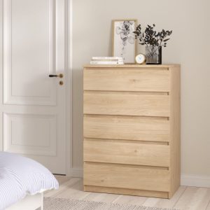 Roma Chest of 5 Drawers in Jackson Hickory Oak