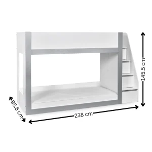 Alternative view of Theo White Bunk Bed