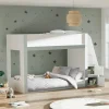 Give your child's bedroom a makeover with this exceptional bunk bed, created to add modern style and useful storage to their room. This contemporary single bunk bed, with its smooth white and silver finish, provides a neat, fresh appearance that will suit any child's room. The sturdy ladder offers secure access to the top bunk and has built-in storage, perfect for keeping books, toys, or everyday items tidy. Made from robust, long-lasting wood, this bunk bed is a clever, space-efficient option for rooms shared by siblings or for accommodating guests.