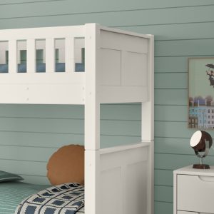 Arven White Detachable Bunk Bed with Trundle - Image 5