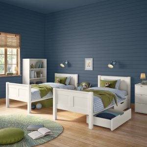 Arven White Detachable Bunk Bed with a Pair of Drawers - Image 7