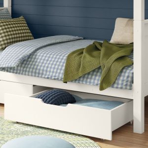 Arven White Detachable Bunk Bed with a Pair of Drawers - Image 6