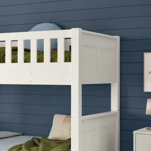 Arven White Detachable Bunk Bed with a Pair of Drawers - Image 5