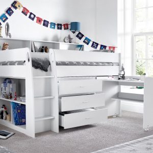 Frida White Midsleeper Bed - Image 3