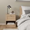 Jango Nightstand with 1 Drawer in Jackson Hickory