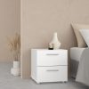 Holly Bedside 2 Drawers in White