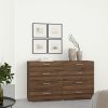 Holly Wide Chest of 8 Drawers in Walnut