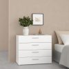 Holly Chest of 4 Drawers in White