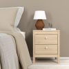 Neutron Bedside Table 2 Drawers in Jackson Hickory Oak