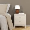 Neutron Bedside Table 2 Drawers in Cashmere