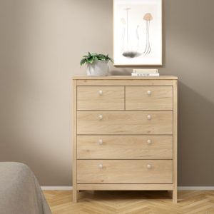Neutron Chest 3+2 Drawers in Jackson Hickory Oak