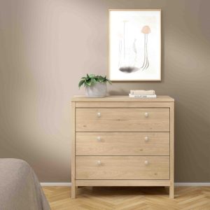 Neutron Chest 3 Drawers in Hickory Oak