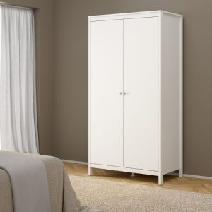 Neutron Wardrobe with 2 Doors in White