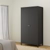 Neutron Wardrobe with 2 Doors in Matt Black