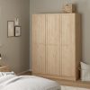 Jango Wardrobe with 3 Frame Doors in Jackson Hickory Oak