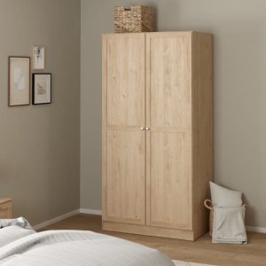 Jango Wardrobe 2 Frame Doors in Jackson Hickory