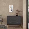 Starlight Chest 2 + 2 Drawers Dark Grey