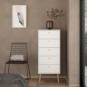Starlight Chest 5 Drawers White