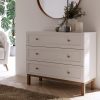 Snowy 3 Drawer Chest in Light Grey and Oak