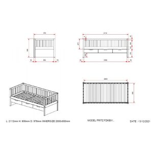 Fritz Cabin Bed - Milky Pine - Image 3