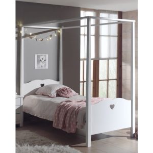 Jacques Canopy Bed - White